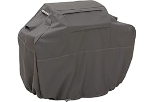 Classic Accessories Ravenna Water-Resistant 58 Inch BBQ Grill Cover, Dark Taupe