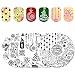 BORN PRETTY 5Pcs Nail Art Stamping Plate New Year Christmas Holiday Celebration Snowflake manicuring Print Template Image Plate