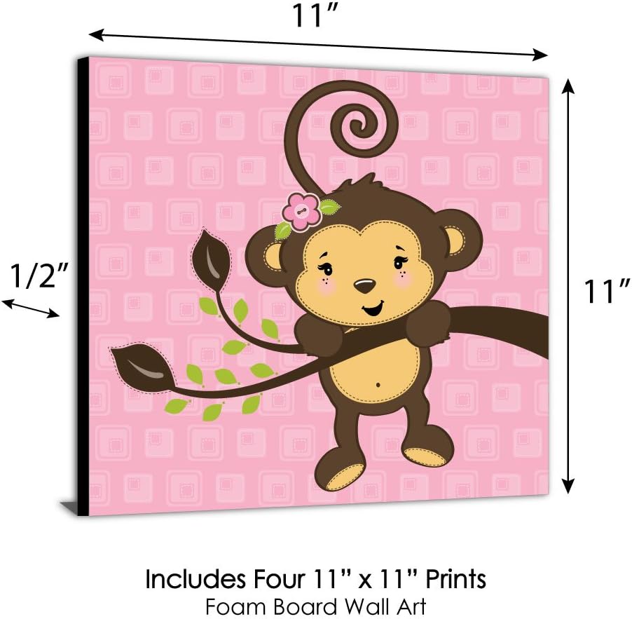 baby girl monkey nursery decor