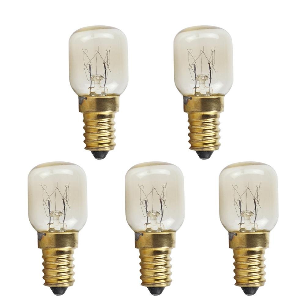Lampadine SHFlying Lampadina per Forno 5 PCS T25 E14 25W Lampadina per