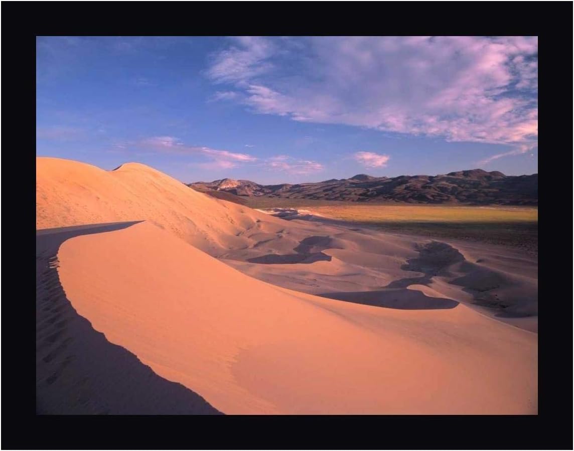 Eureka Dunes, Death Valley National Park, California by Tim Fitzharris 16" x 20" Black Framed Canvas Giclee Art Print - Ready to Hang