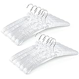 Amber Home 10 Pack 17 Inch Large White Satin Padded