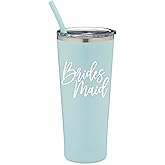 The Navy Knot Bridesmaid Tumbler Cup – Seamist Mint, Vacuum Insulated Stainless Steel, Personalized Bridal Shower Gift, Bachelorette Party, Bride Travel Mug, Keeps Drinks Hot or Cold
