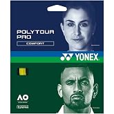 YONEX Polytour Pro 120 17 Gauge Polyester Tennis String Set (Flash Yellow)