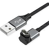 AGVEE 2 Pack 3.3ft Charger for Garmin Watch, L-Shape Charging Cable | For Approach, BarkLimiter, D2, Enduro, Epix, Fenix, Forerunner, Instinct, Quatix, Tactix, Venu, Vivoactive, Vivomove