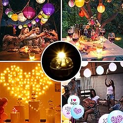 100pcs Mini Round Flash LED Ball Lamp Balloon