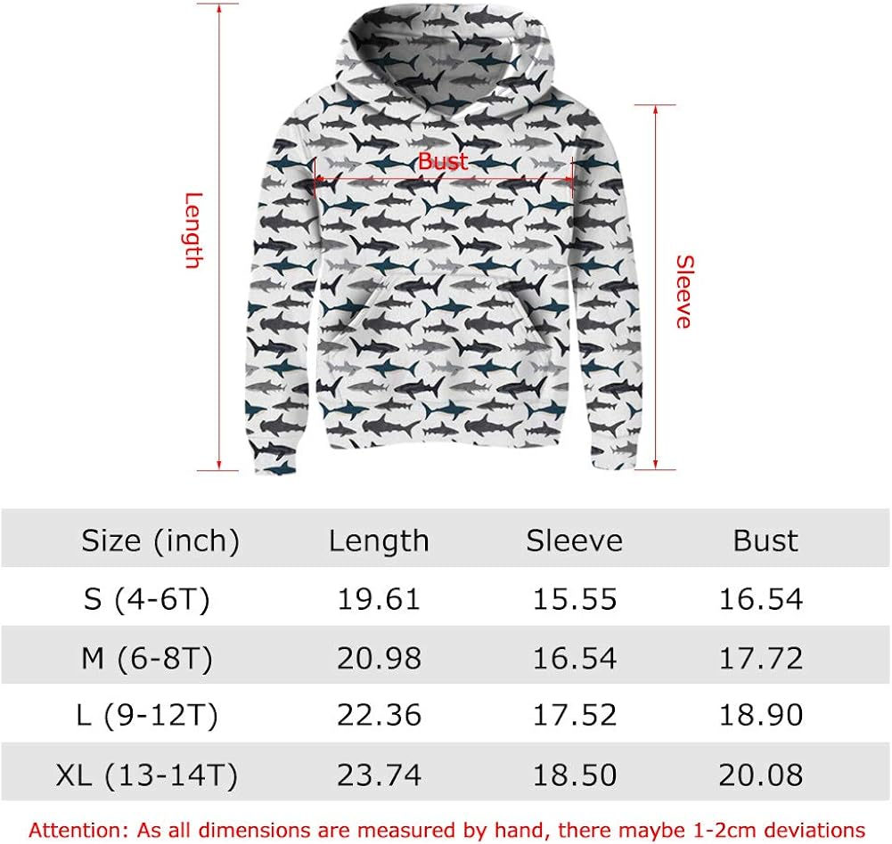 Ahegao Unisex Kids Hoodies Sweaters 3D Printed Casual Hooded Sweatshirts with Big Pockets for 4-14T Boys Girls: Clothing