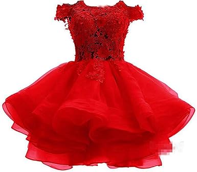 red grad dress short