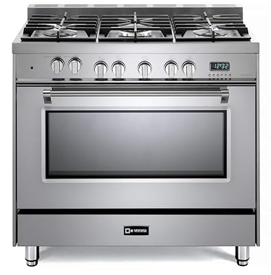Verona Prestige 36" Dual Fuel Range, Stainless Steel Finish