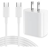 Pixel 8/7/6/5/4/3 Fast Charger, 20W Fast USB C Wall Charger PD Power Adapter + 6FT USB C Cable for Google Pixel 8/8 Pro/7/7 Pro/7a, 6a/6/Pro, 5/4/3/2/XL, Phone 15, Galaxy S23 S22 S21,Android Phones