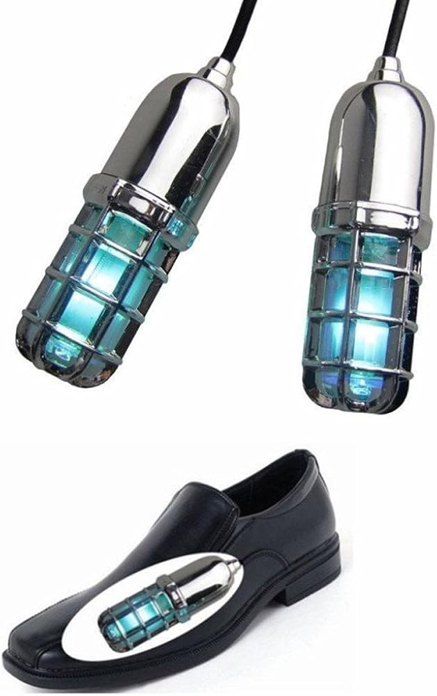 Ultraviolet (UV) Shoe Sanitizers / Deodorizer / Boot Sterilizer / Kills Toenail Fungus (Silver