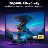 GLOBAL TECH HDMI Splitter 1 in 2 Out 4K Mirror Only Dual Display view 6
