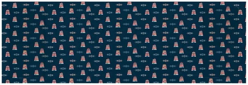 Lighthouse Microwave Oven Cover with 2 Storage Bag,Abstract Helms Marine Navigation Towers Children Cartoon Style Pattern Decorative Cover for Kitchen,36”L x 12”W