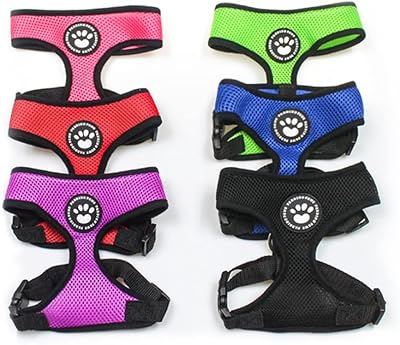 Padding Paws Dog Harness Small Pink Waterproof Adjustable Mesh