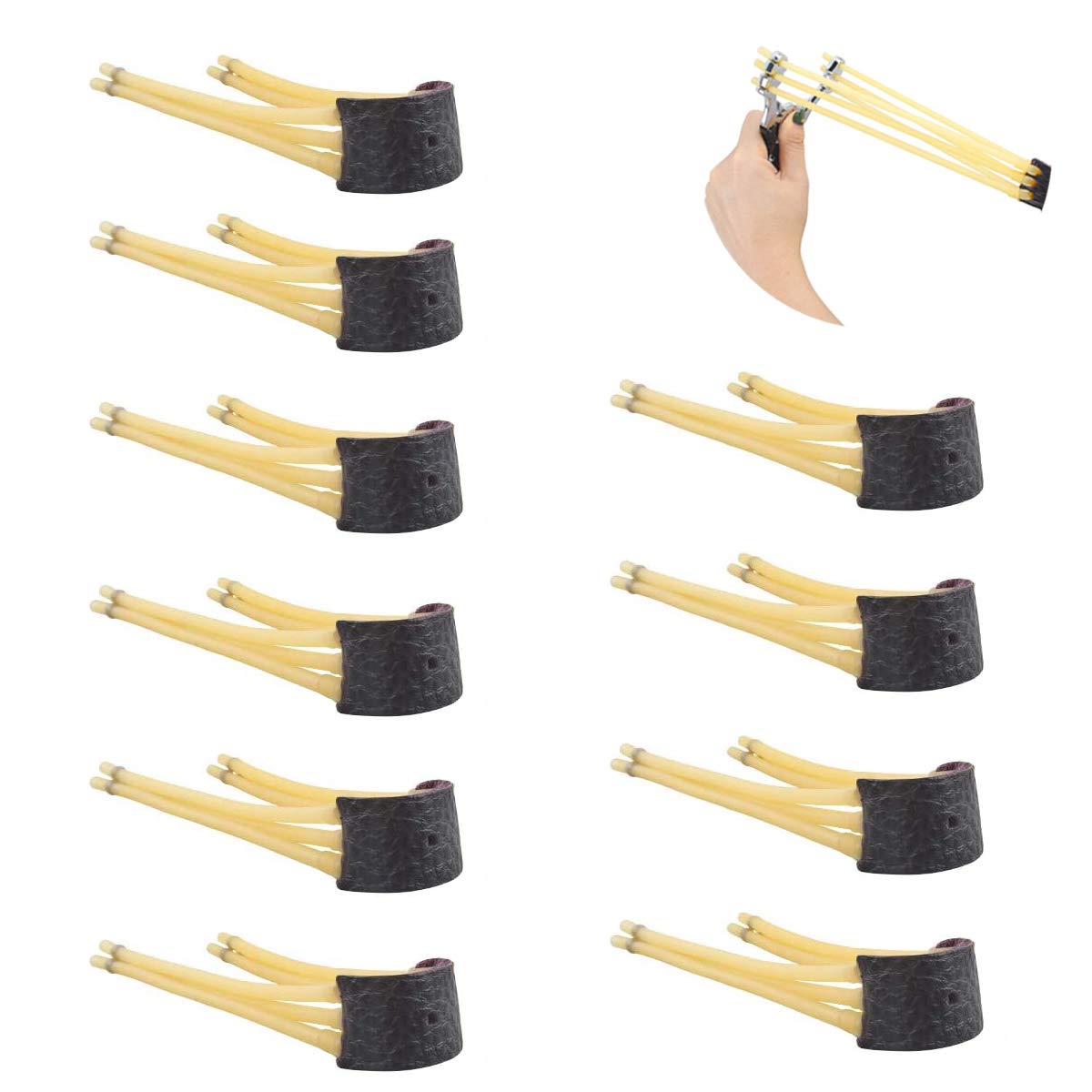 SUNSK Rubber Bands for Slingshot Tube Catapult Bands Elastics Replacement Rubber Bands for Professional Players or Hunting Slingshot 10 pcs