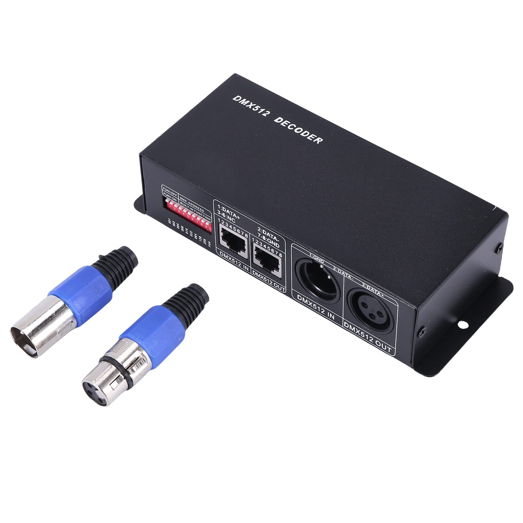 Dciustfhe 512 4CH x 8A Decoder LED Controller 4 Channel Driver RGBW LED Tape 12V - 24V