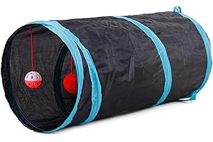 Cat Tunnels Indoors Cat Play Tunnel for Indoor Outdoor, Cat Tunnel Large Cat Toy Kitten Kitty Rabbt (2 Way)