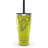 Tervis Traveler Dr. Seuss - Grinch Mean One Triple Walled Insulated Tumbler Travel Cup Keeps Drinks Cold & Hot, 30oz with Straw Lid, Stainless Steel