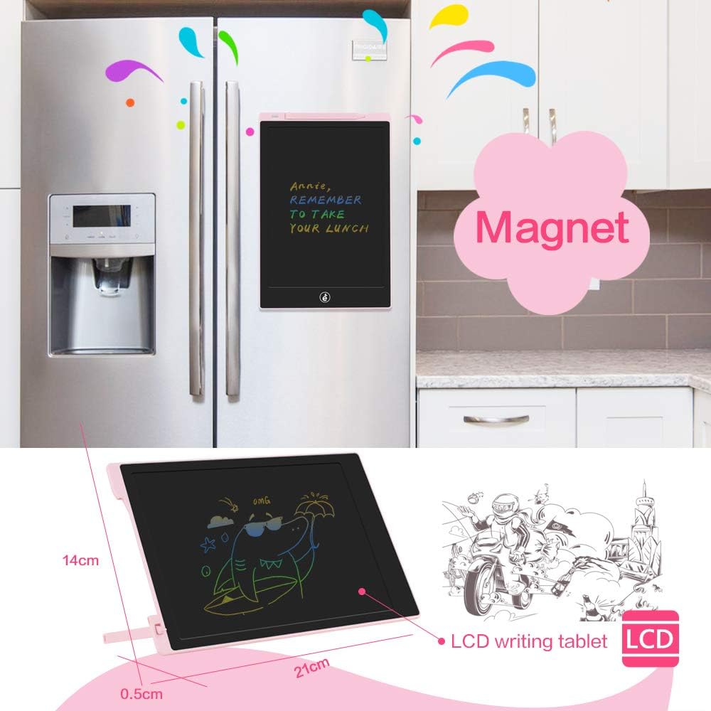 Sunany LCD Writing Tablet 11-Inch Doodle Board,Drawing Board Colorful Kids Drawing Tablet Drawing Pad,Writing and Learning Scribble Board Toys Gift for Girls and Boys(Pink): Toys & Games