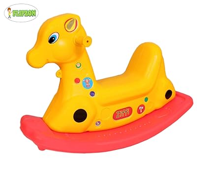 Flipzon Ziffi Rocker for Kids, Plastic Ride On Toy, Indoor and Outdoor, Multicolor