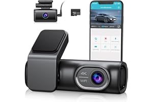 OMBAR Dash Cam Front and Rear 4K/2K/1080P+1080P 5G WiFi GPS, Dash Camera for Cars with 64G SD Card, Dual Dash Cam with WDR Night Vision, 24h Parking Mode,170°Wide, G-Sensor, Loop Recording, APP