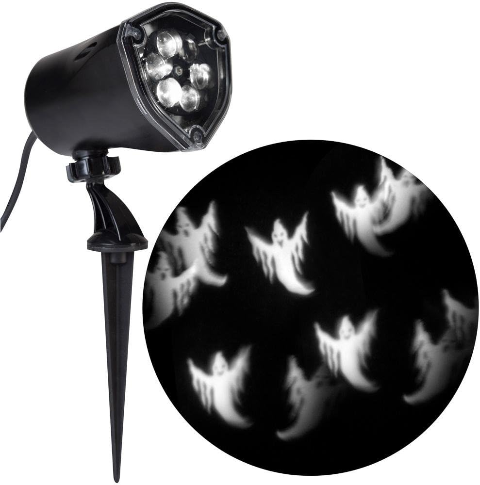 Lightshow Strobing LED Halloween Chasing White Ghosts Strobe Spotlight