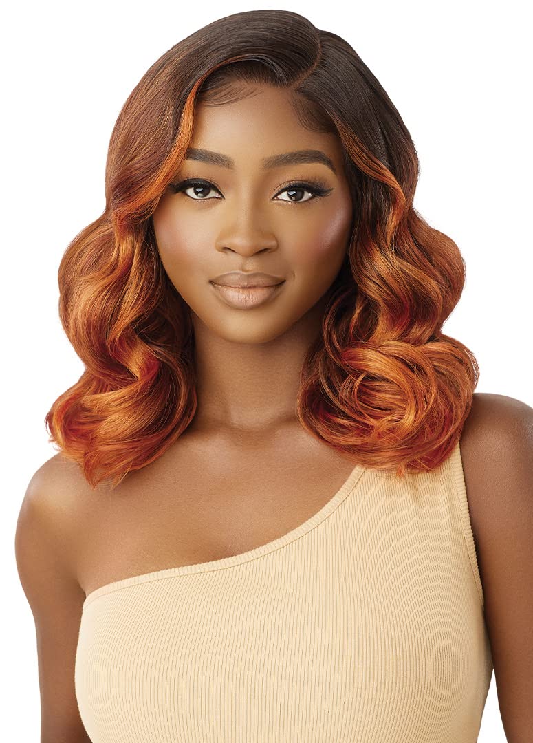 Outre HD Melted Hairline Lace Front Wig Pascale 16" (Color:1B OFF BLACK)