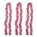 iPEGTOP 26.2ft Christmas Tinsel Garland, Classic Thick Colorful Reflections Shiny Sparkly Soft Party Hanging Tinsel Ornaments Ceiling Christmas Tree Decorations, 4 inch Wide - Red