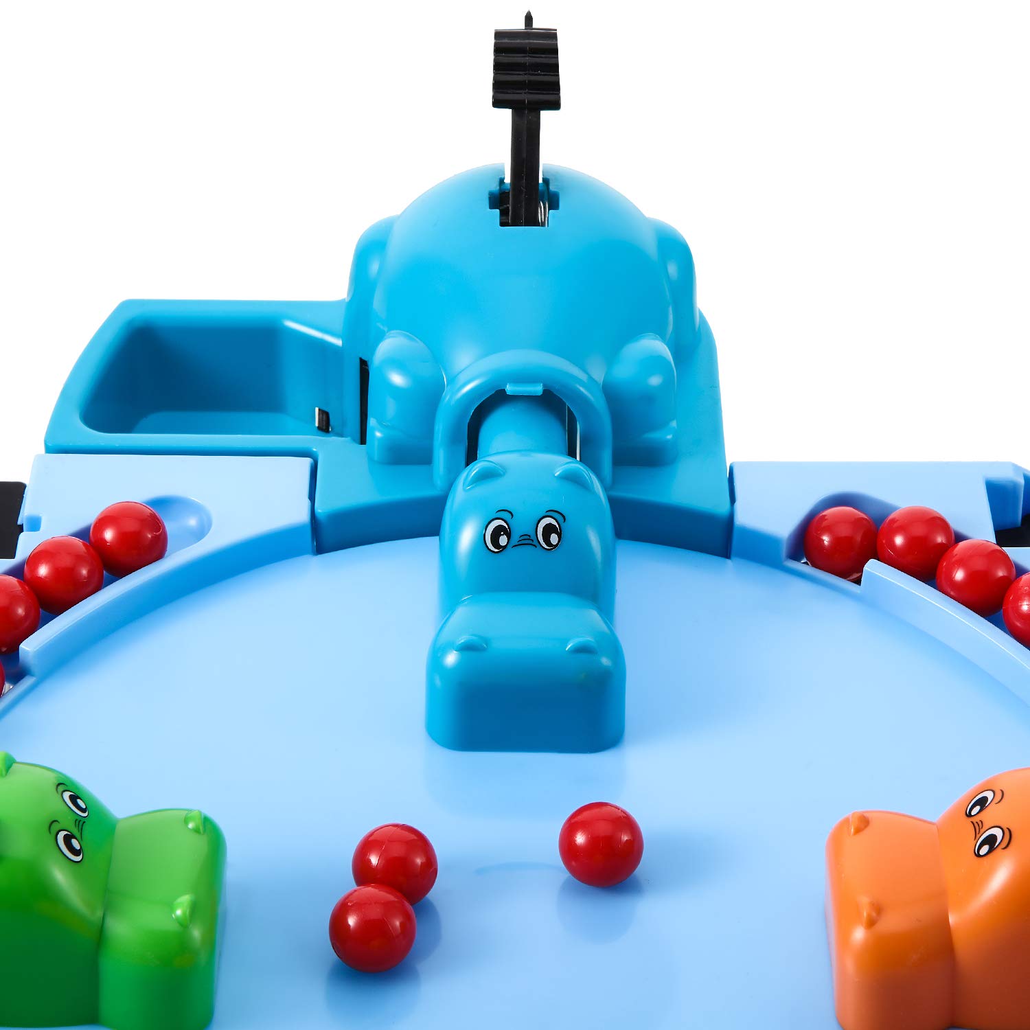 Gejoy 42 Pieces Game Replacement Marbles 2 Sets Game Replacement Balls Compatible with Hungry Hungry Hippos, 38 Red and 4 Yellow