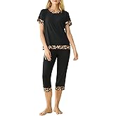 Latuza Women's Viscose Capri Lounge Pajama Set
