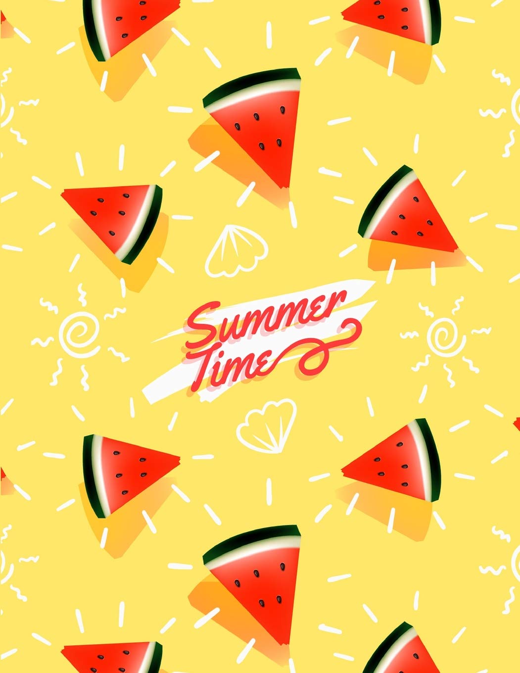summer time watermelon cute fruit grid paper page journal squared graph sheet graphing doodling drawing sketching journaling for kids teen girl watermelon notebook grid abdias 9781723392221 books