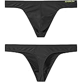 JINSHI Men's Thong Underwear Sexy Ice Silk Glossy G String Male Athletic Thongs T Back For Men Bikini Briefs