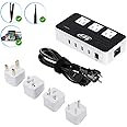 Key Power 230-Watt Step Down 220V to 110V Voltage Converter & International Travel Adapter/Power Converter with Type C Port 1