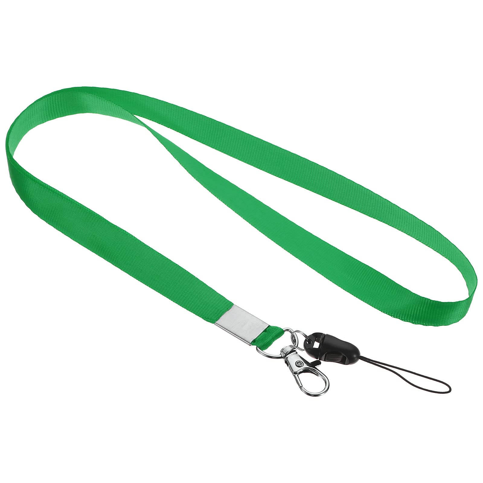 PATIKIL 17" Neck Lanyards, 20 Pack Office Lanyard with Swivel Hook Clip Detachable Buckle for Name Tag Badge Holders ID Card Keys Phones, Green