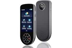 SKARA Language Translator Device No WiFi Needed 2024 Instant Two-Way Voice Translator for 137 Languages Portable 3.5" HD Translator Device Online/Offline/Photo Translation for Travel Business(Silver Black)
