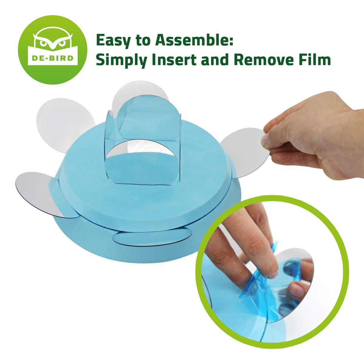 DeBird Swimming Pool Repellent Scare Ducks Off and Keep Geese Away