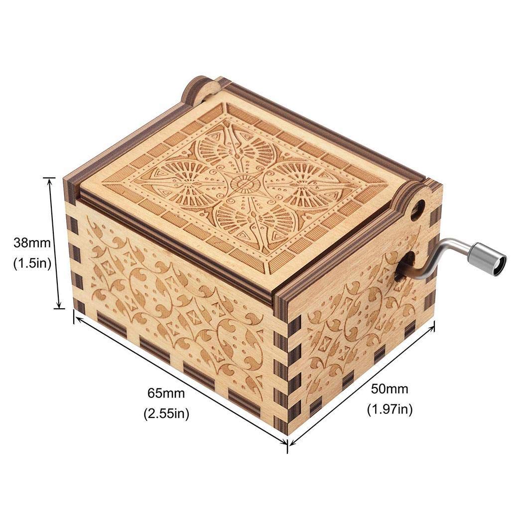 fnemo Kreative Holz Hand schütteln Spieluhr Geburtstagsgeschenk Home Decoration Musikwürfel