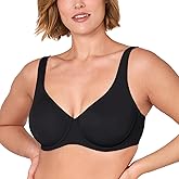 DELIMIRA Women's Confishape Balconette Bra Supportive T Shirt Full Coverage Plus Size Bras Underwire Unlined