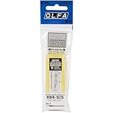 OLFA #11 Precision Art Blades (KB4-S/5) - 23-Degree, 8mm, 5 Blades | Carbon steel #11 blades, 23-degree angle, 5-pack, fits 8mm knives - Wood and vinyl cutting - Quilters and Crafters