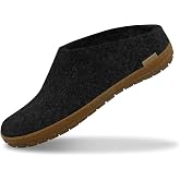 Glerups 100% quality wool mix Slipper with rubber sole - Unisex Slip-on | Slip On Rubber Slipper