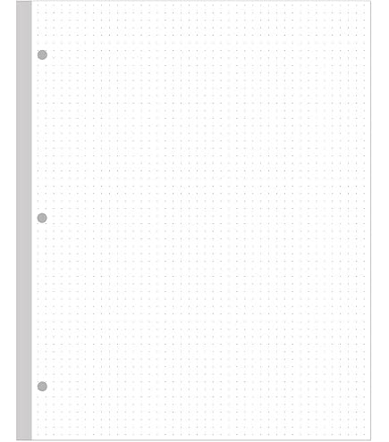 Papier De Remplissage Perforé Avec Marge Cahier à Feuilles Mobiles Pour Reliure à 3 Anneaux Bloc Notes Ligne 24684293