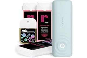 Waxfans Roll On Wax Kit,Automation Smart Roll On Wax Warmer With No Burns,Wax Kit for Sensitive Skin Hair Removal,Easy Waxing Kit For Women And Men,Suitable For Beginners Waxing At Home
