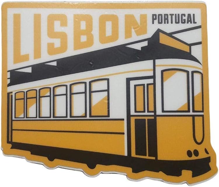 Vagabond Heart Lisbon Sticker - Weatherproof Vinyl Portugal Souvenir Decal
