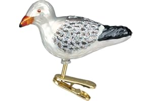 Old World Christmas Ornaments: Sea and Water Animals Glass Blown Ornaments for Christmas Tree, Sea Gull