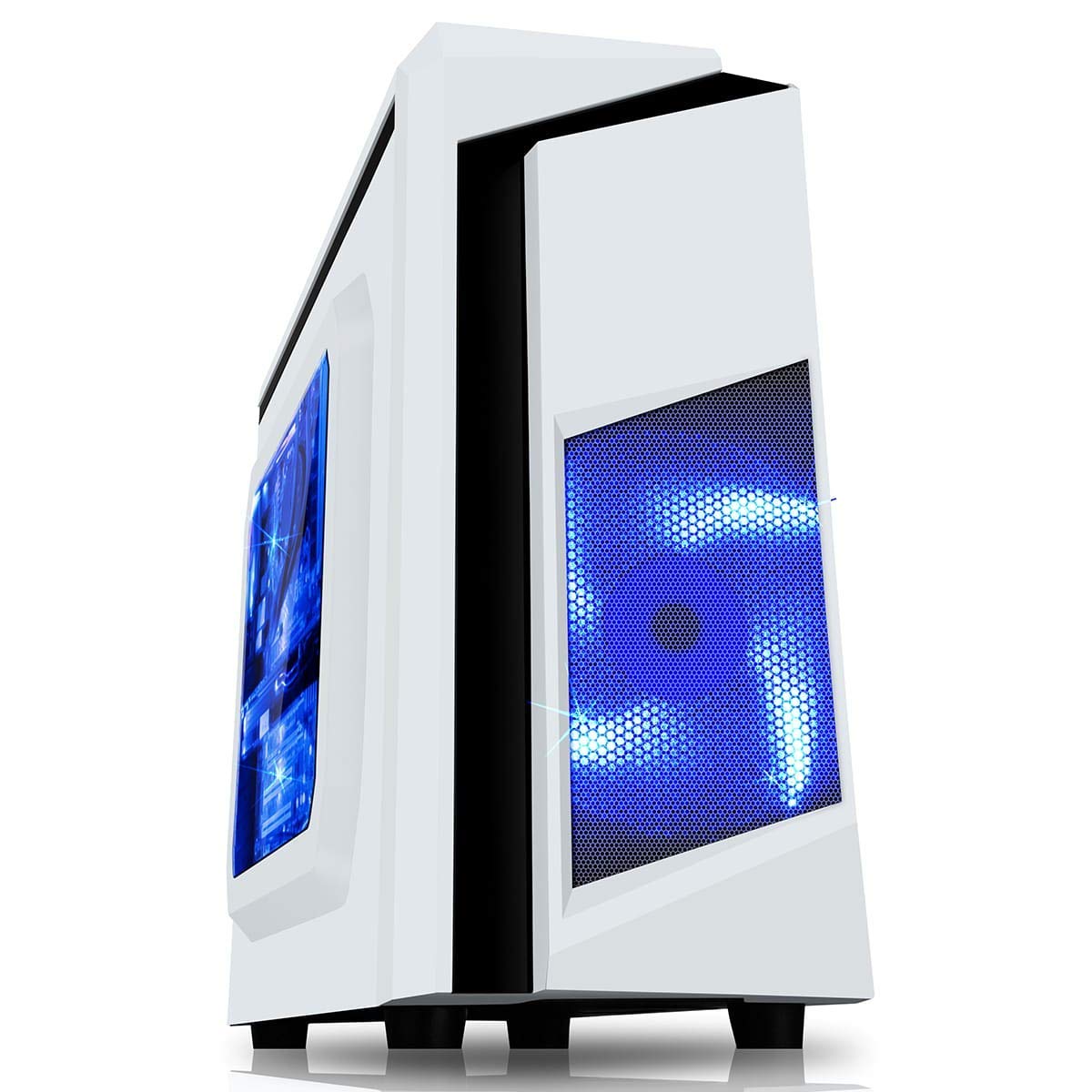 White Gaming PC Intel i58GB RAM 1TB HDD GT710 Windows 10