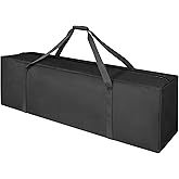 AZAMIA Extra Large Duffle Bag for Travel- 163L Big Storage Bag with 2-way Lockable Zippers, Water Resistant (52" Black)