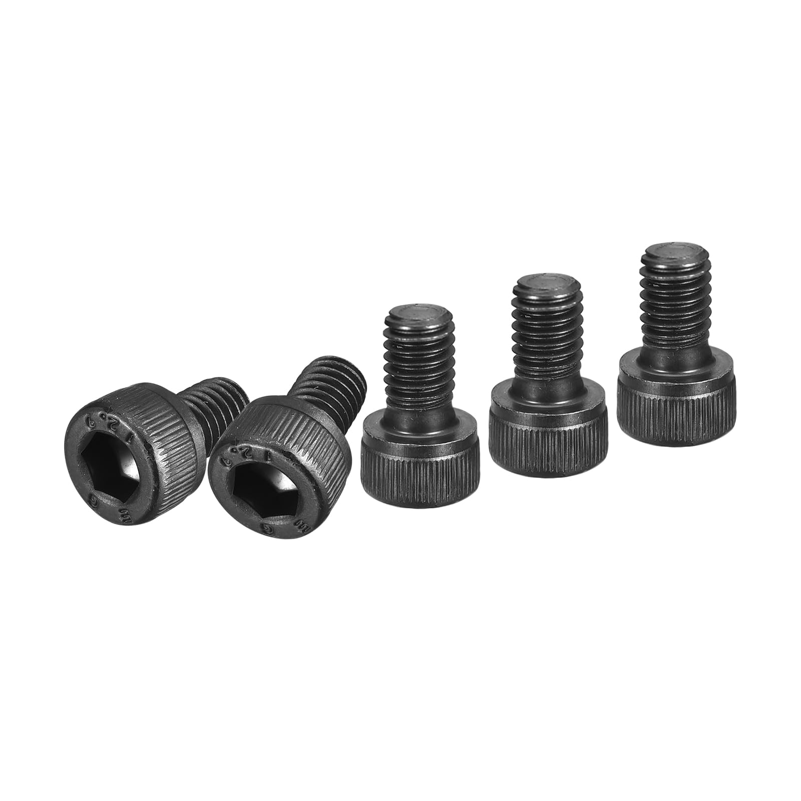 DTGN M6x10mm Socket Head Cap Screws Bolts, 40Pcs 12.9 Grade Alloy Steel, Metric Machine Hex Socket Screw, Hex Drive, Black Oxide Finish, UNC Coarse Thread Fully Threaded