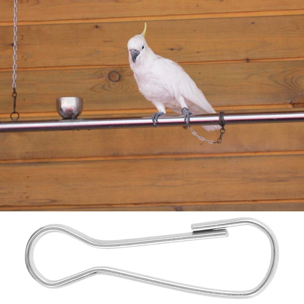 Cuque July Summer Gifts Parrots Accessories Hook, Metal Bird Accessories Hook, Accessories Hook for Bird Parrots Accessories Parrots