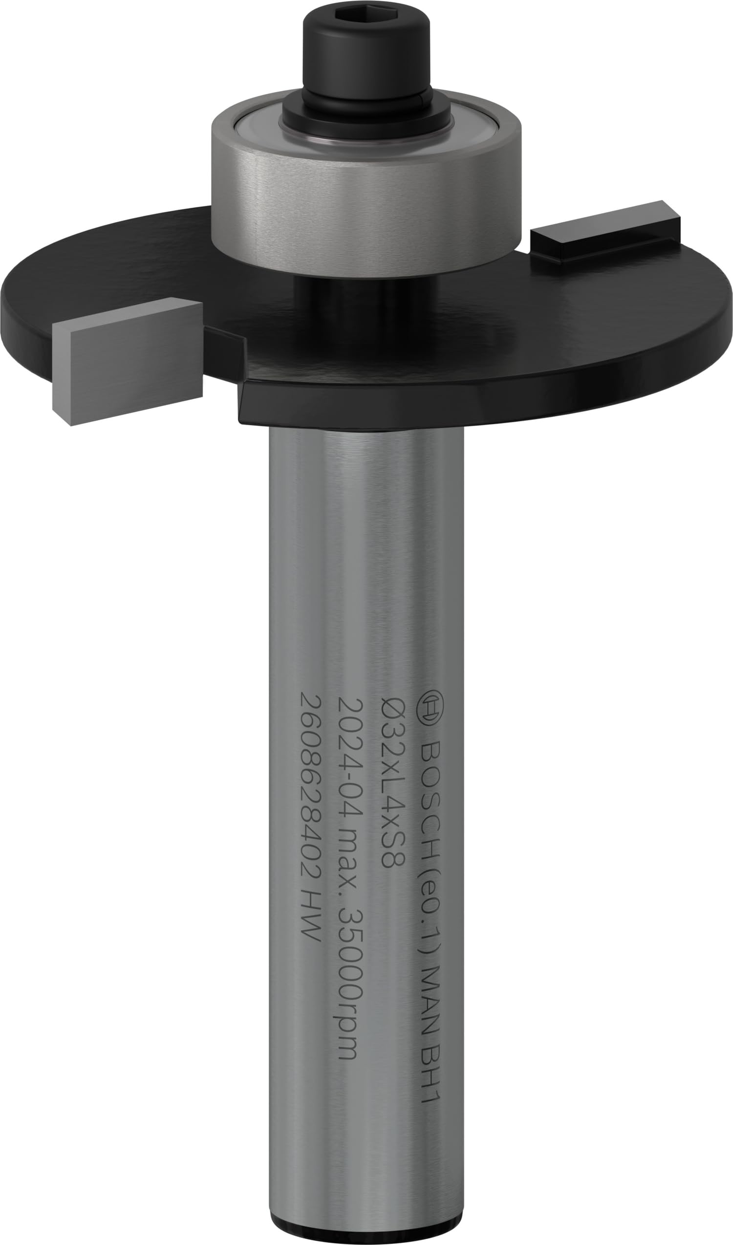 Bosch Accessories 2 608 628 402 Panel Chamfer Bit Bit 8 mm, D1 32 mm, Working Length 4 mm Total Length 51 mm