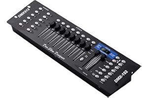 Oshhni Operator Console Controller Lighting Mixer Board Console 192 Channels Aluminum Alloy DMX 512 DJ Light Controller for L